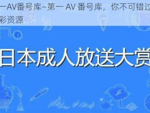 第一AV番号库—第一 AV 番号库，你不可错过的精彩资源