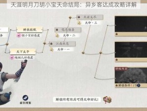 天涯明月刀胡小宝天命结局：异乡客达成攻略详解