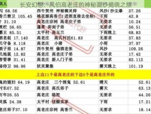 长安幻想：风伯高老庄的神秘面纱揭晓之旅