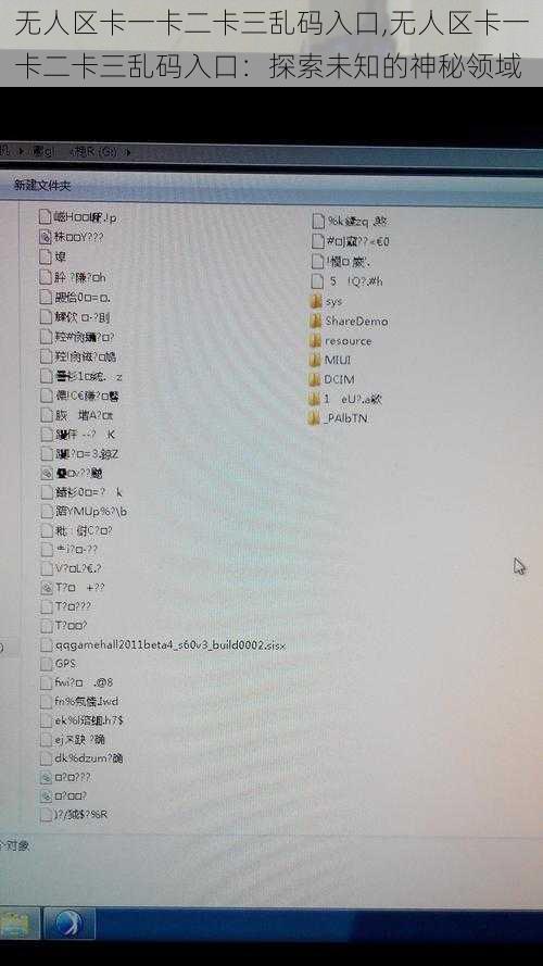无人区卡一卡二卡三乱码入口,无人区卡一卡二卡三乱码入口：探索未知的神秘领域