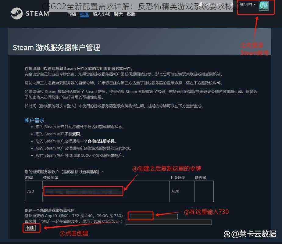 CSGO2全新配置需求详解：反恐怖精英游戏系统要求概览