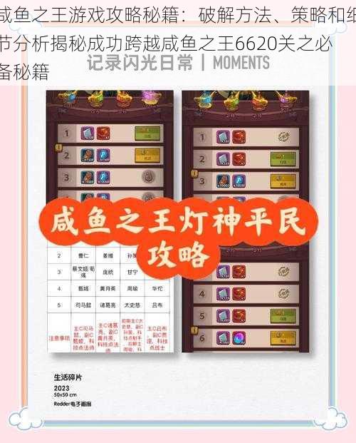 咸鱼之王游戏攻略秘籍：破解方法、策略和细节分析揭秘成功跨越咸鱼之王6620关之必备秘籍