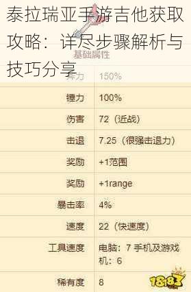 泰拉瑞亚手游吉他获取攻略：详尽步骤解析与技巧分享