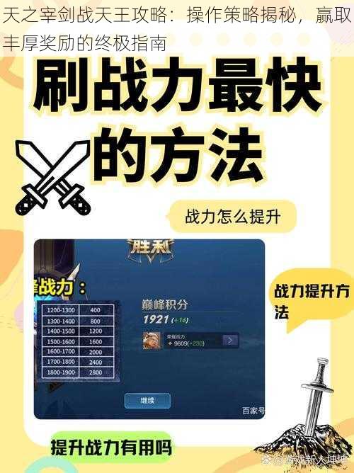 天之宰剑战天王攻略：操作策略揭秘，赢取丰厚奖励的终极指南