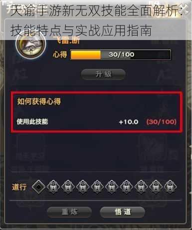 天谕手游新无双技能全面解析：技能特点与实战应用指南