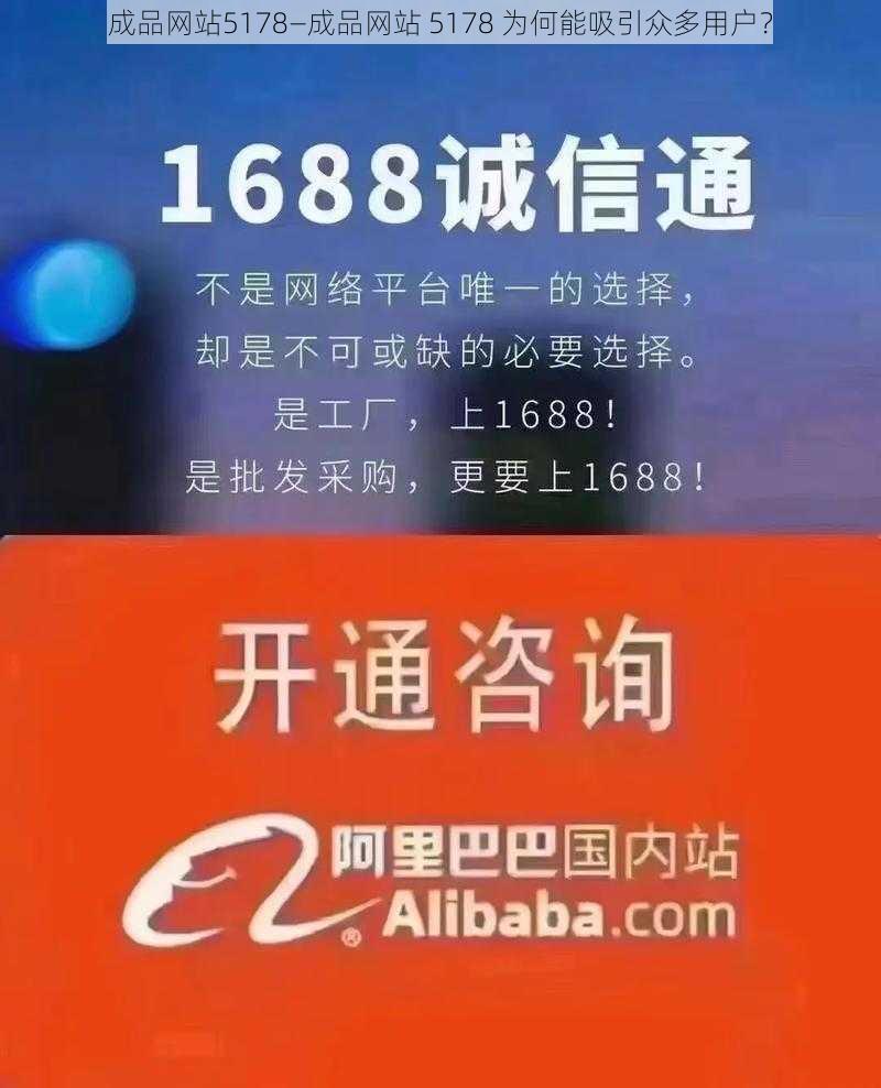 成品网站5178—成品网站 5178 为何能吸引众多用户？