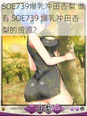 SOE739爆乳冲田杏梨 谁有 SOE739 爆乳冲田杏梨的资源？