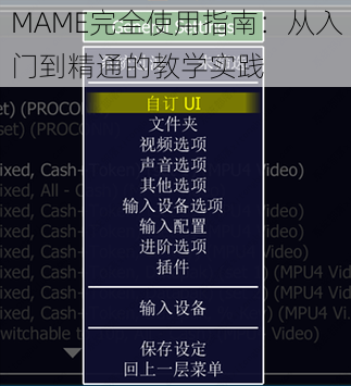 MAME完全使用指南：从入门到精通的教学实践