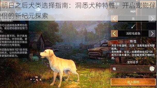 明日之后犬类选择指南：洞悉犬种特性，开启宠物伴侣的新纪元探索