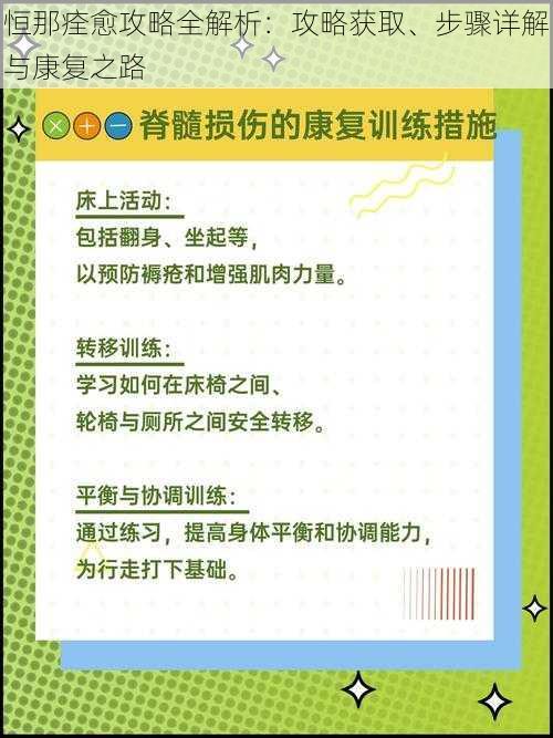 恒那痊愈攻略全解析：攻略获取、步骤详解与康复之路