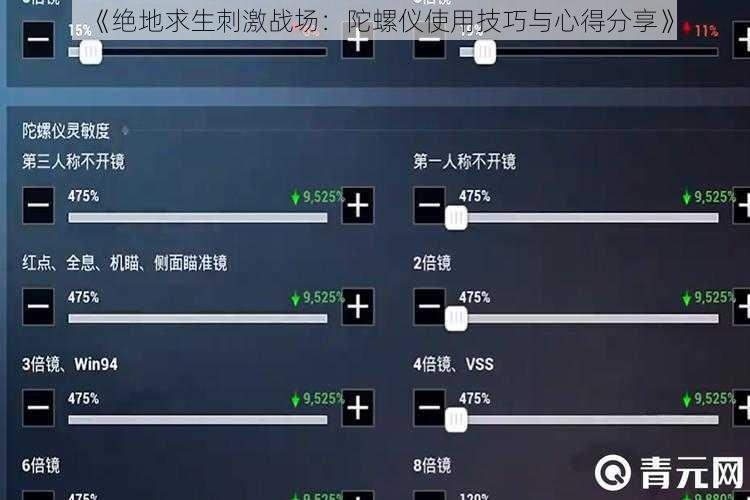 《绝地求生刺激战场：陀螺仪使用技巧与心得分享》