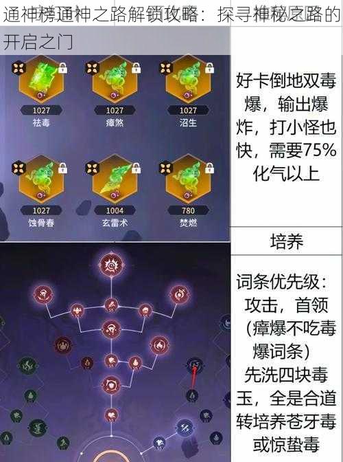 通神榜通神之路解锁攻略：探寻神秘之路的开启之门