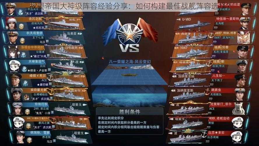 战舰帝国大神级阵容经验分享:如何构建最佳战舰阵容选择?
